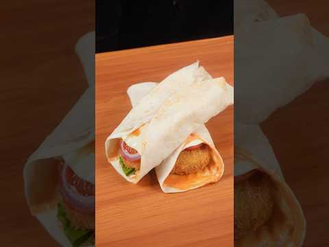 🔥 ASMR Peri Peri Paneer Wrap | Spicy & Cheesy | Satisfying Cooking Sounds #shorts #asmr