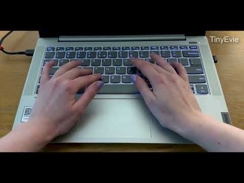 [Lofi ASMR] Typing on a laptop keyboard (no talking)