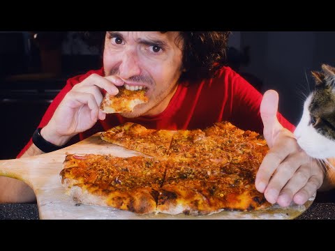 SUPER STINKY PIZZA ! * Asmr mukbang no talking * 냄새 나는 피자 臭いピザ nomnom