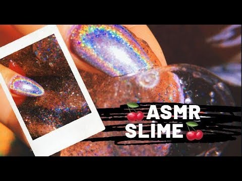 ASMR/ Jugando con slime🍒 / NO TALKING/ Sonidos relajantes/ Andrea ASMR 🦋