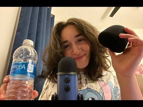 ASMR | Chatting with Awesome Triggers! | Bare Mic Scratching, Liquid Sounds, Whispering |