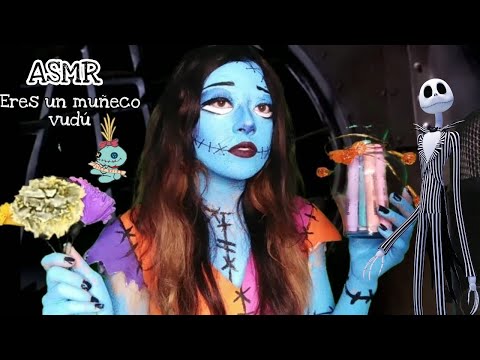 🎃 ASMR | EL EXTRAÑO MUNDO DE JACK 🎃 | 💙 SALLY TE REPARA (personal attention, binaural) 🗝️🕷️💙
