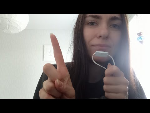 ASMR- Semi inaudible counting + tracing and handmovements