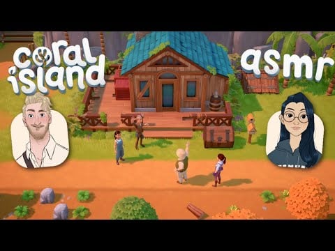 ASMR 🐠 Coral Island is EVERYTHING you want in a cozy game! 🏝️ Close up whispering