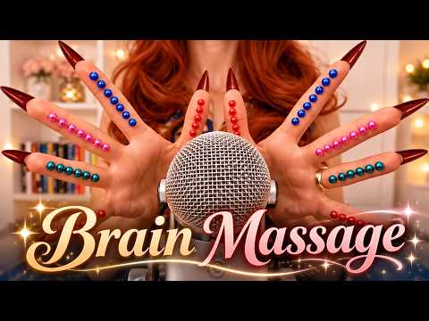 ASMR BRAIN Massage 🌟 2+ Hours Mic Scratching, Gems on Fingers, Crunchy Sounds & Tapping