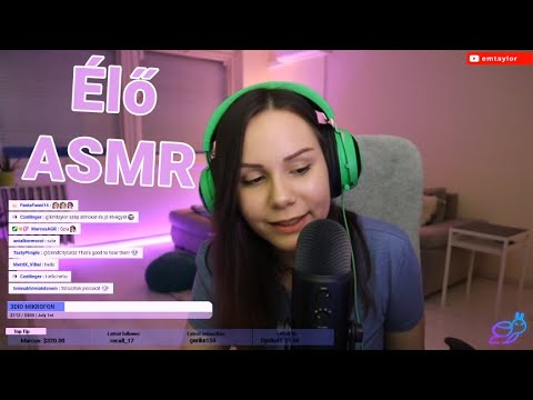 [Magyar ASMR] Élő ASMR veletek #2 - Esti kikapcsolódás