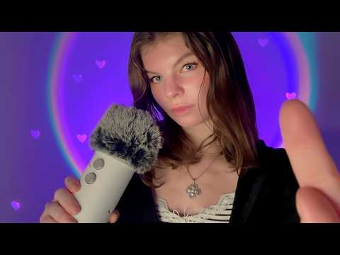 ✨ ASMR whispered positive affirmations & mic brushing for deep sleep 💗
