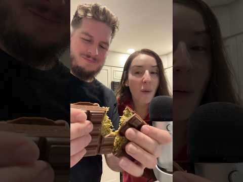 ASMR Trying the Dubai Chocolate Bar