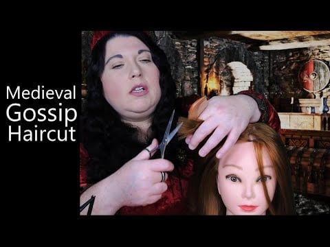 ASMR Cutting My Queen's Hair | Gossip, Hair Brushing, Whisper | ASMR Medieval Roleplay