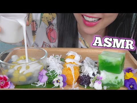 ASMR THAI DESSERT *JELLO + SWEET TAPIOCA COCONUT (EATING SOUNDS) NO TALKING | SAS-ASMR