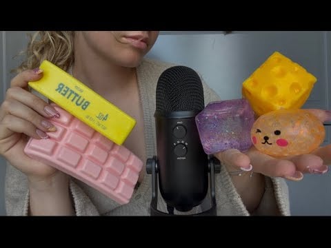 ASMR unboxing fidget toys! 𑣲 no talking (sticky sounds, scratching, crunchy sounds)