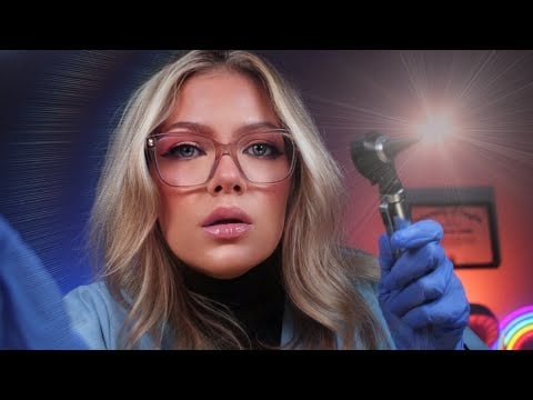 ASMR Feel this Otoscope Exam In YOUR Ears | Up Close Inaudible Ear to Ear Binaural Whispers
