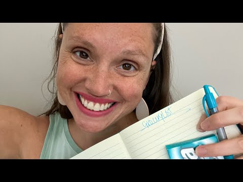 ASMR - My Grocery List! Gum Chewing Whisper