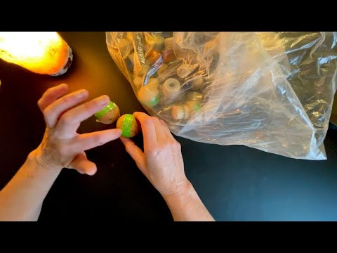 Looking at Bottle Tops ~ Soft Spoken ASMR with Plastic Crinkles and Tapping