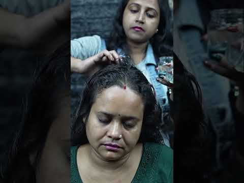 Very Satisfying Indian Lady Barber Head Massage For Female #shorts