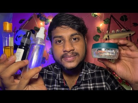 If You're Tired, Let Me Take Care of You 💆‍♂️🧴ASMR Head Massage & Skincare For Sleep