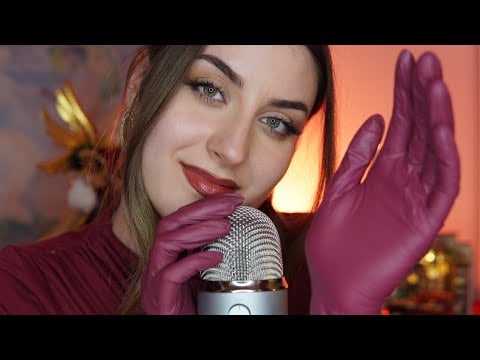 ASMR Gloves Sounds For People Who Haven't Got Tingles 🧤 Face & Ear Massage with Latex Gloves