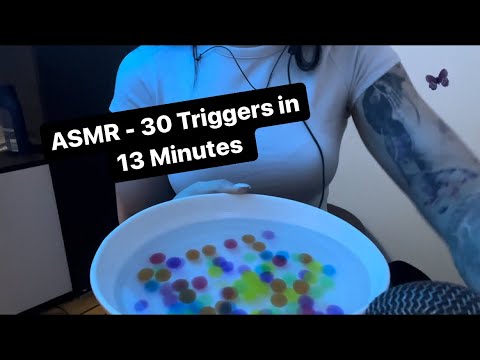 Unbelievable ASMR: 30 Triggers in Just 13 Minutes! #ASMR