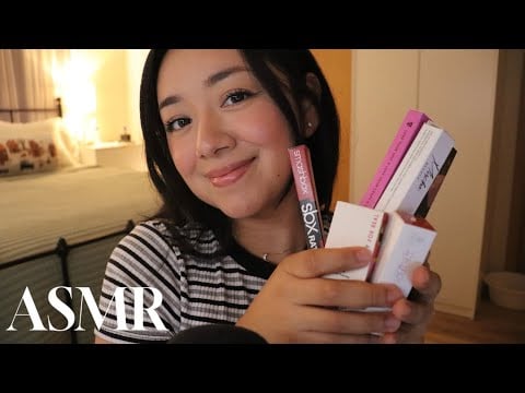 ASMR ✨trying on new make up & whisper ramble (grwm) 💄💋