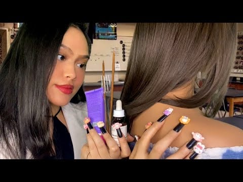 ASMR 🧪Girl In Science Class Plays W/ Your Hair (Tingle Experiments On You) + Back Scratch Roleplay 💤