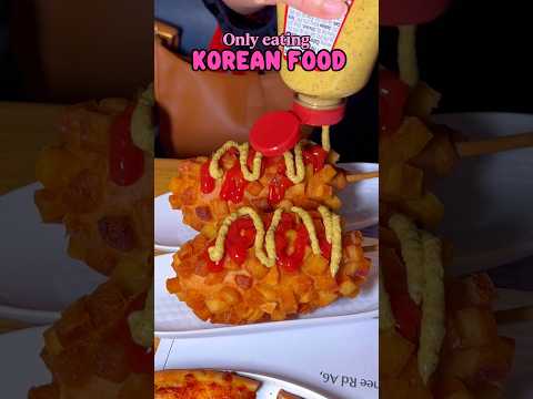 Only eating Korean food for a full day… #food #eating #ramen #tteokbokki #chicken