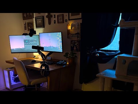 ASMR | Gaming Room Tour 🍂🤎 *lofi