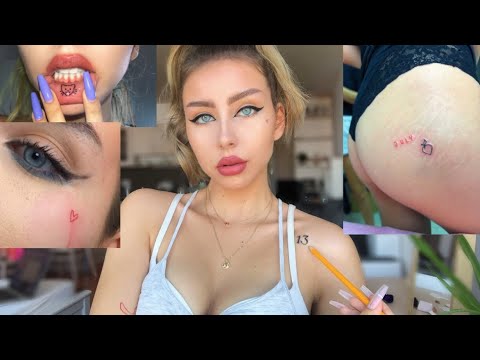 TRACING MY TATTOOS AND EXPLAINING THEM ASMR