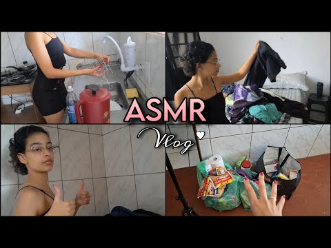 ASMR VLOG | GERAL NA CASA, CONVERSA BAIXA E SONS DE BOCA 😴