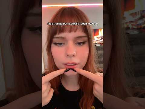 Face Tracing But Actually Touching My Face