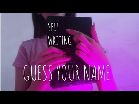 ASMR Guessing Your Name + Spelling It (Nail Writing Sounds)