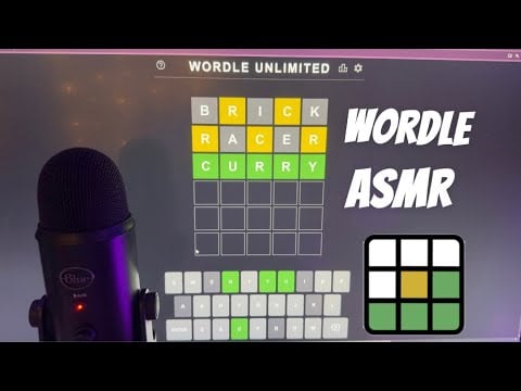 ASMR Solving Wordles Lots Of Keyboard Clicking 🎹✨