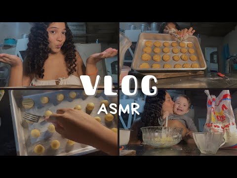 ASMR VLOG FAZENDO BISCOITO CASEIRO 🍪☕️❤️