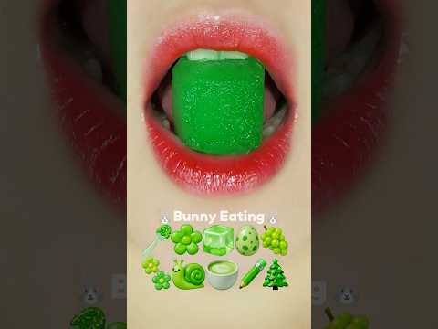 Green Ice Eating Sound 얼음 먹방 ASMR MUKBANG