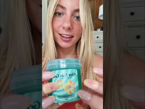 FULL VIDEO UP 🍊 #asmr #softspokenasmr #summerslime #calming #relax