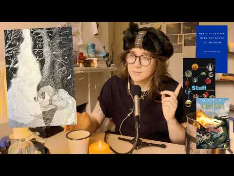Showing you my drawing, coffee, and books (Sick at home ASMR)