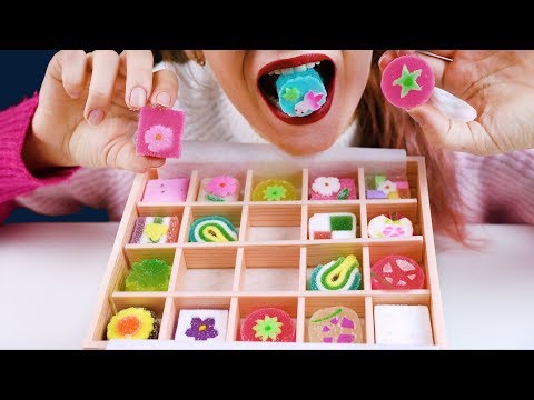 ASMR MOCHI JAPANESE WAGASHI (EATING SOUNDS) 和菓子/餅/โมจิ *화과자*모찌