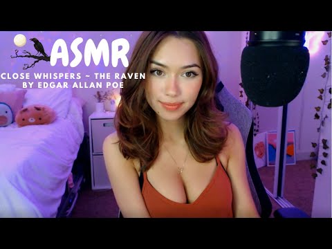 ASMR Close Whispering ~ The Raven by Edgar Allan Poe