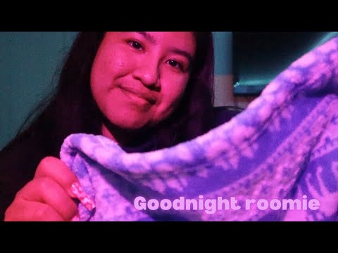 Roleplay ASMR | Roommate Puts You To Bed 😴