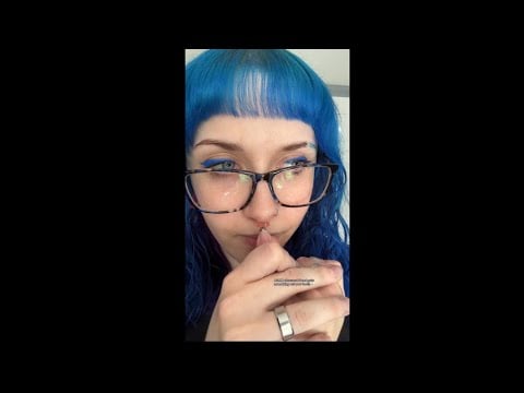 ASMR obsessed friend gets something out your teeth 👀