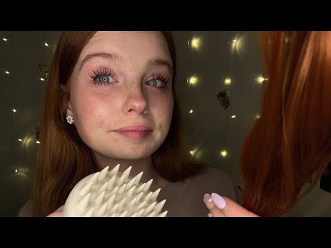 ASMR Sweet Girl Gives You A Scalp Massage In Class