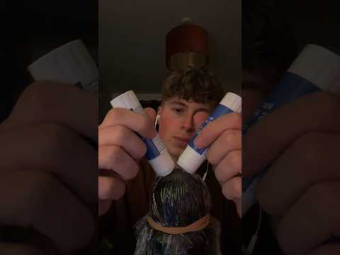 ASMR With Gluesticks on the mic😴😴😴#asmr #tingles #asmrglue #asmrtrigger #satisfyingsounds