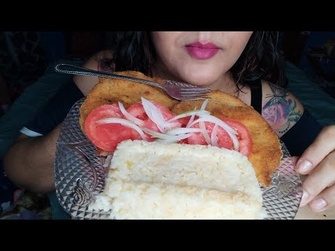 ASMR Comiendo milanesa de lomo de cerdo 😋👌
