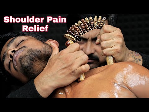 Headache And Shoulder Pain Relief Head Shoulder Massage ASMR | Forehead Tapping And Head Scratching