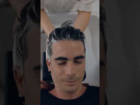 ASMR: I Tried a Chinese HEADSPA for Gray Hair #shorts