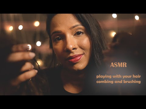 ASMR| combing, brushing, playing with your hair 💇