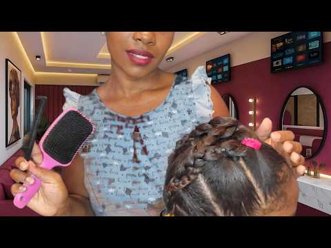 ASMR ROLEPLAY FAZENDO SEU PENTEADO DE 15 ANOS ✨ (com voz suave)