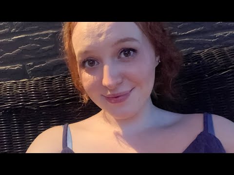 ~ASMR~ Outside in the Rain (rain sounds, face touching, calming lofi whisper)