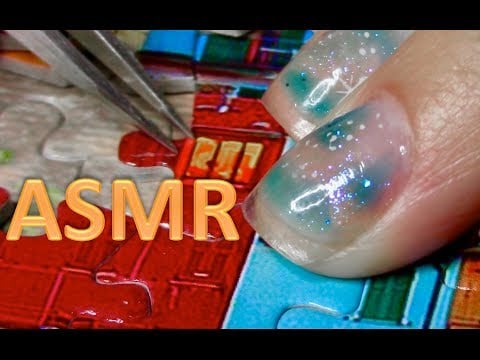 ASMR Extreme Close-Up Camera Following the Sound | Nail Tapping & Crunchy Puzzle Sounds