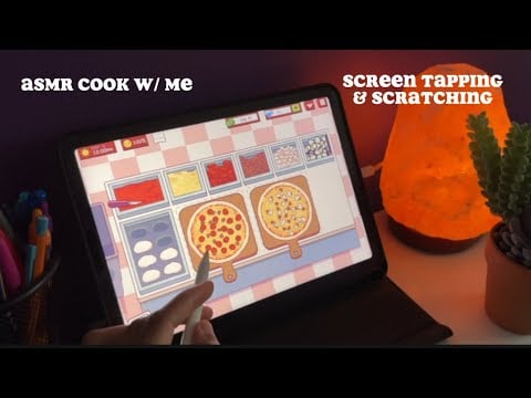 ASMR ☆ cook with me, screen tapping and whispers 🍕 ᝰ.ᐟ