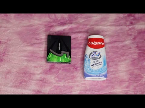 Colgate Teeth Whitening 2 in 1 Toothpaste ASMR Chewing Gum